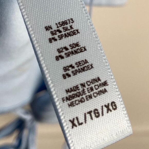 NWOT Skims Glacier Blue Bridal Silk Super Cropped Cami - Picture 9 of 11